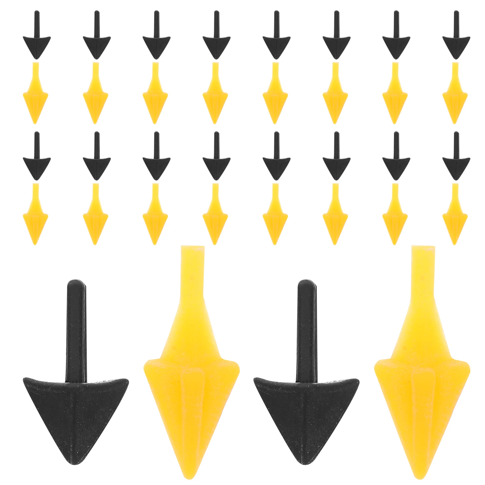 Accesorios de pico de pájaro para manualidades Diy, decoración de boca de Animal de plástico, suministros para polluelos, materiales de juguete, piezas artesanales, 100 Uds.