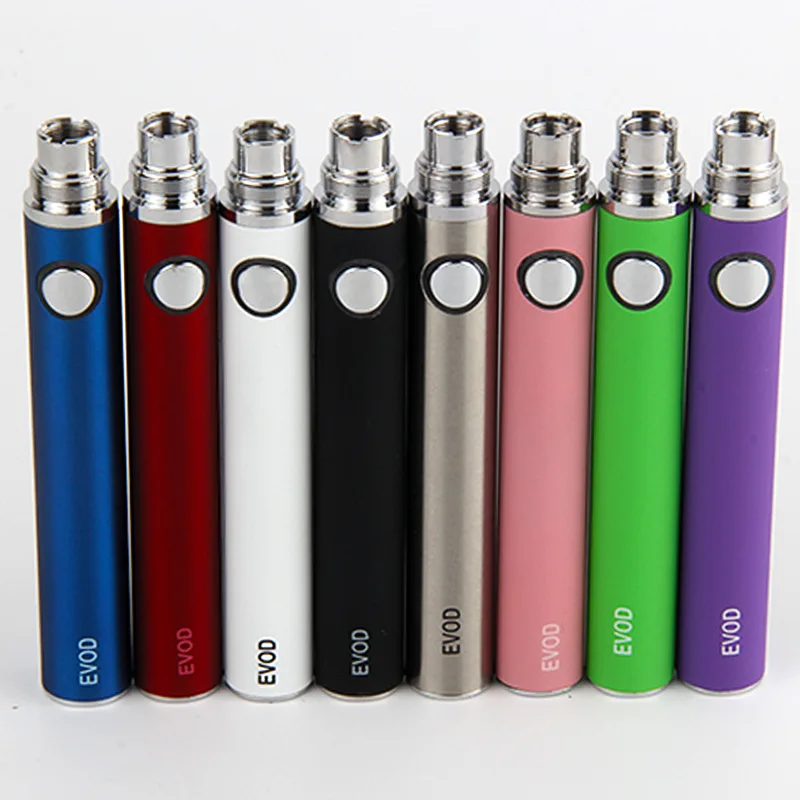 EVod Bateria Vape Ego, Baterias de Rosca Ego para Cigarro Eletrônico E, MT3, CE4, CE5, H2, K1, BVC Clearomizer Vaporizador Pen Kit, 3pcs