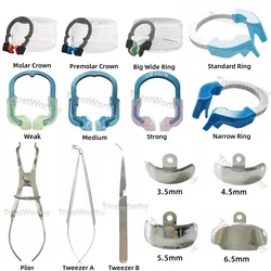 Fasce per matrici dentali Anello Morsetto per matrice sezionale Pinza per restauro dei denti Molar Posterior Adatto al sistema di fasce universali