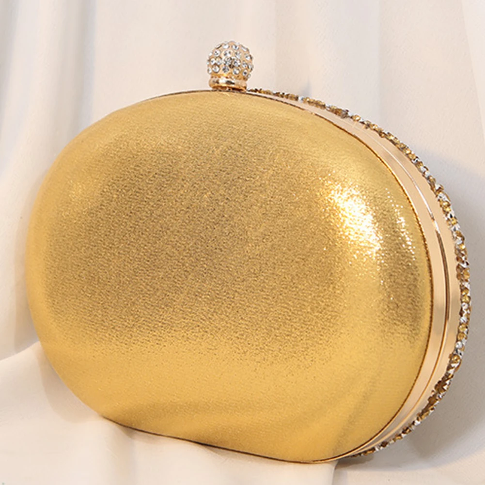 

Crossbody Shoulder Bag Fashion Rhinestone Dumpling Crossbody Bag Sparkly Women High-Capacity Lightweight Attending Banquets