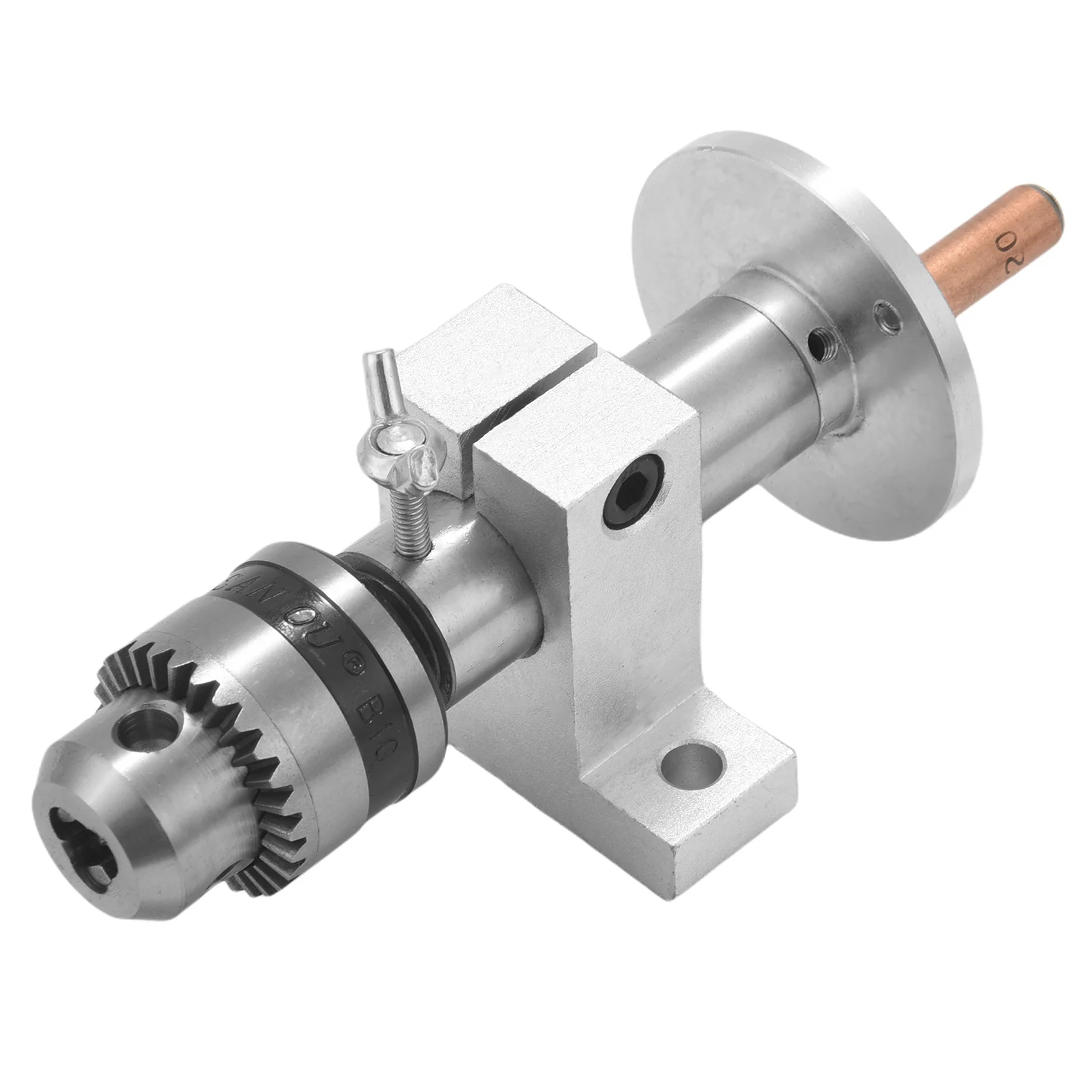 Cabeça central de torno abjy-live com mandril, acessórios diy para mini máquina de torno, centro giratório, ferramenta para trabalhar madeira
