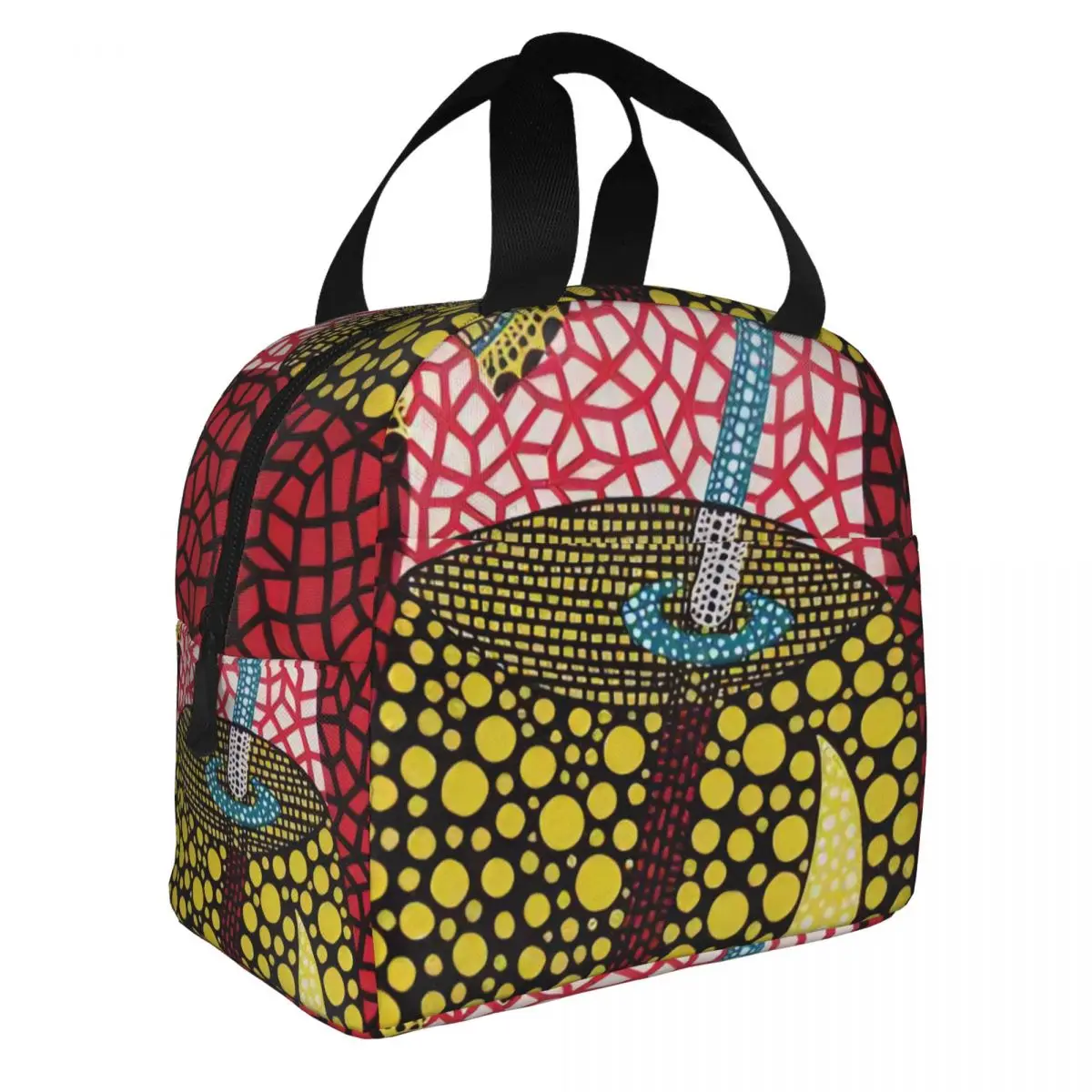 Yayoi Kusama Pumpkin Classic Artists Insulated Lunch Bags for Women Portable Thermal Cooler Bento Box Outdoor Camping Travel