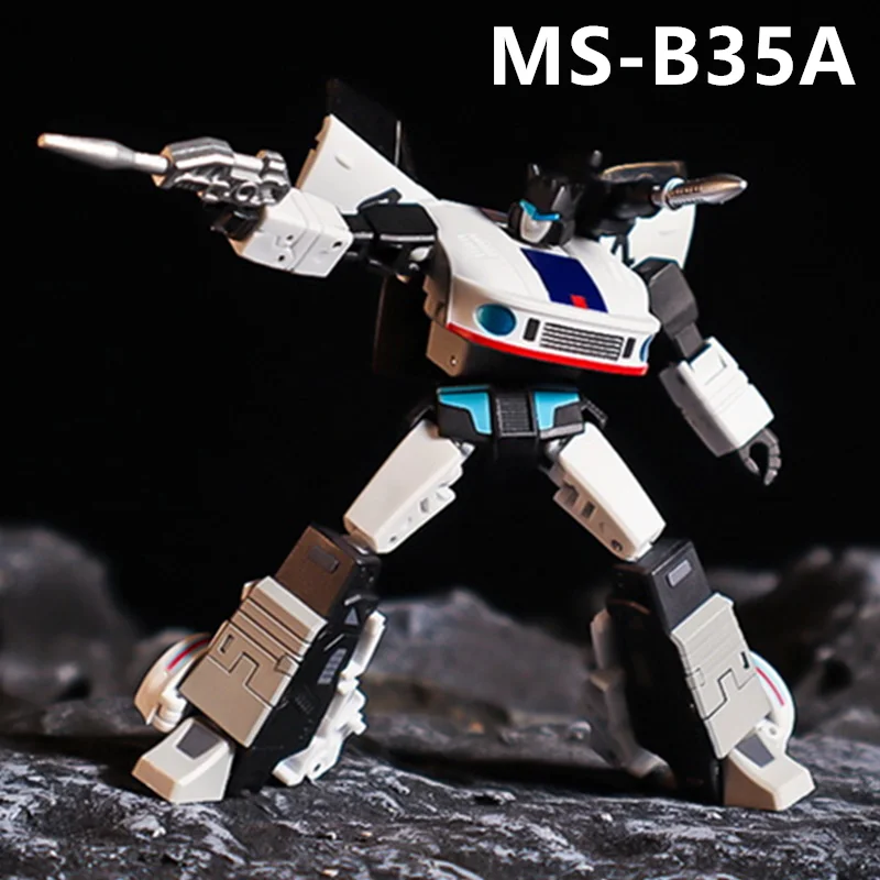 Imagem -05 - Nova Transformação Magic Square Ms-toys Msb35 Ms-b35 Msb35a Jazz Blues Anime Robot Model Action Figure Toy com Adesivo