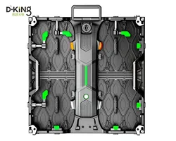 Panneau vidéo led en aluminium moulé, 500x500mm uhd p2.604, prix d'usine, location de vidéo, affichage d'armoire