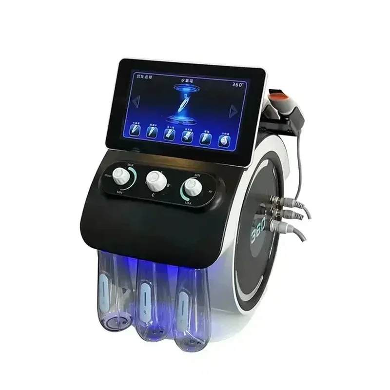 New Hydro Machine 6 In 1 Multifunction HD Camera Scan Hydro Blackhead Removal Hydro Facial Dermabrasion Machine