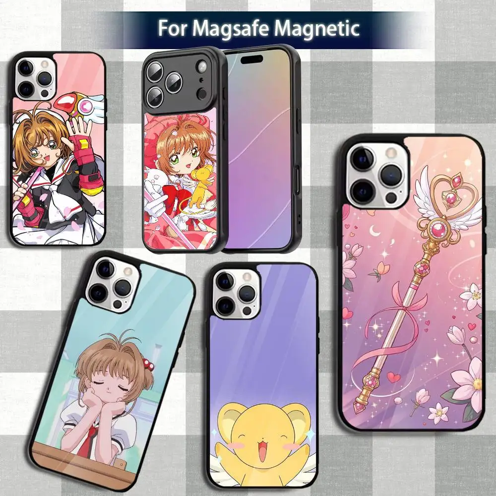 

Comic Cardcaptor S-SakuraS Phone Case For iPhone 13,12,15,17,11,16,14,Pro,Max,Plus,Mini,Magsafe,Magnetic Wireless Charging Case