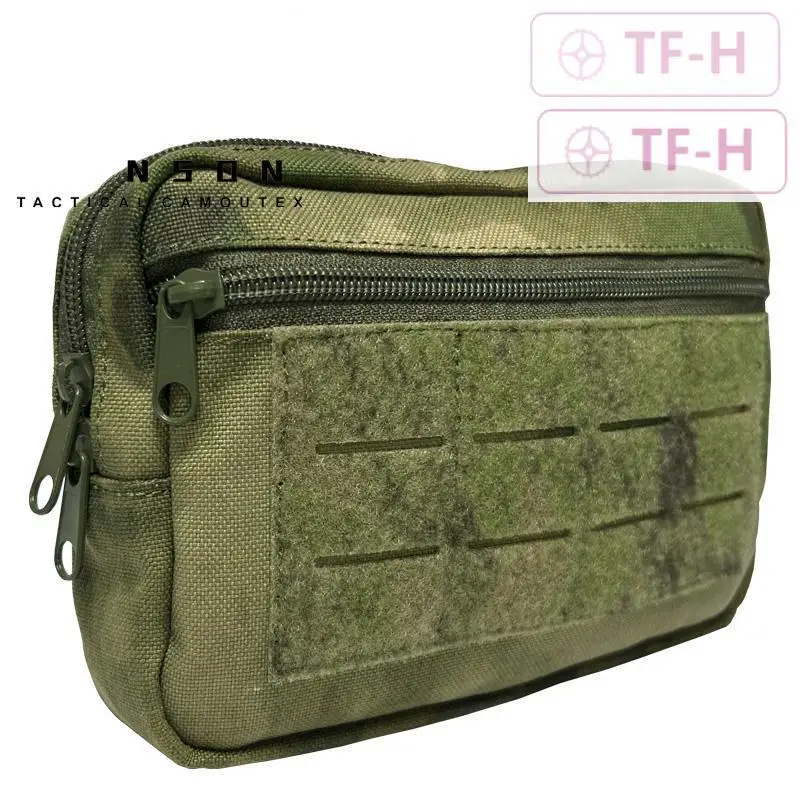 Multi-Functional Molle Accessory Waist Bag Green Ruin Camouflage EMR Green Tactical Vest Sundry EDC Tools Package Hunting Pouch