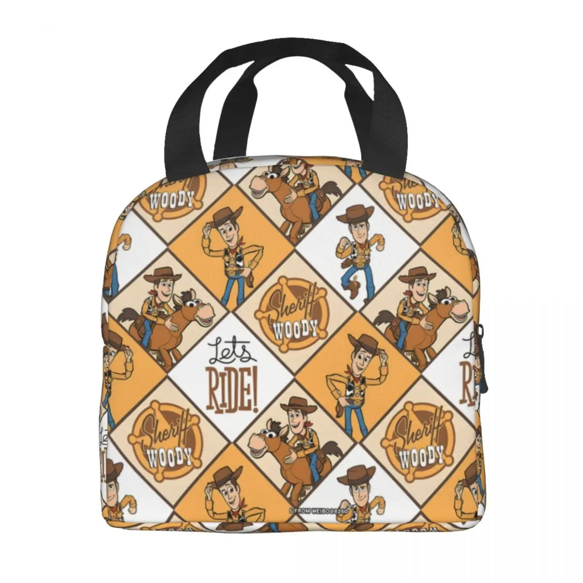 مخصص لعبة من الكارتون قصة معزول علب الاغذية للنساء قابلة لإعادة الاستخدام الحرارية برودة الغداء حقيبة السفر الغذاء نزهة الحاويات حمل الحقائب #3