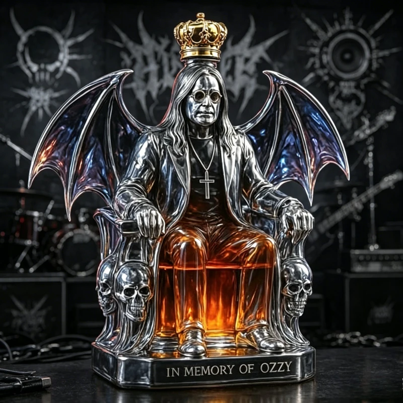 Homenaje al Rey del Heavy Metal: Botella de Whisky Artesanal de la Colección Ozzy Osbourne Throne
