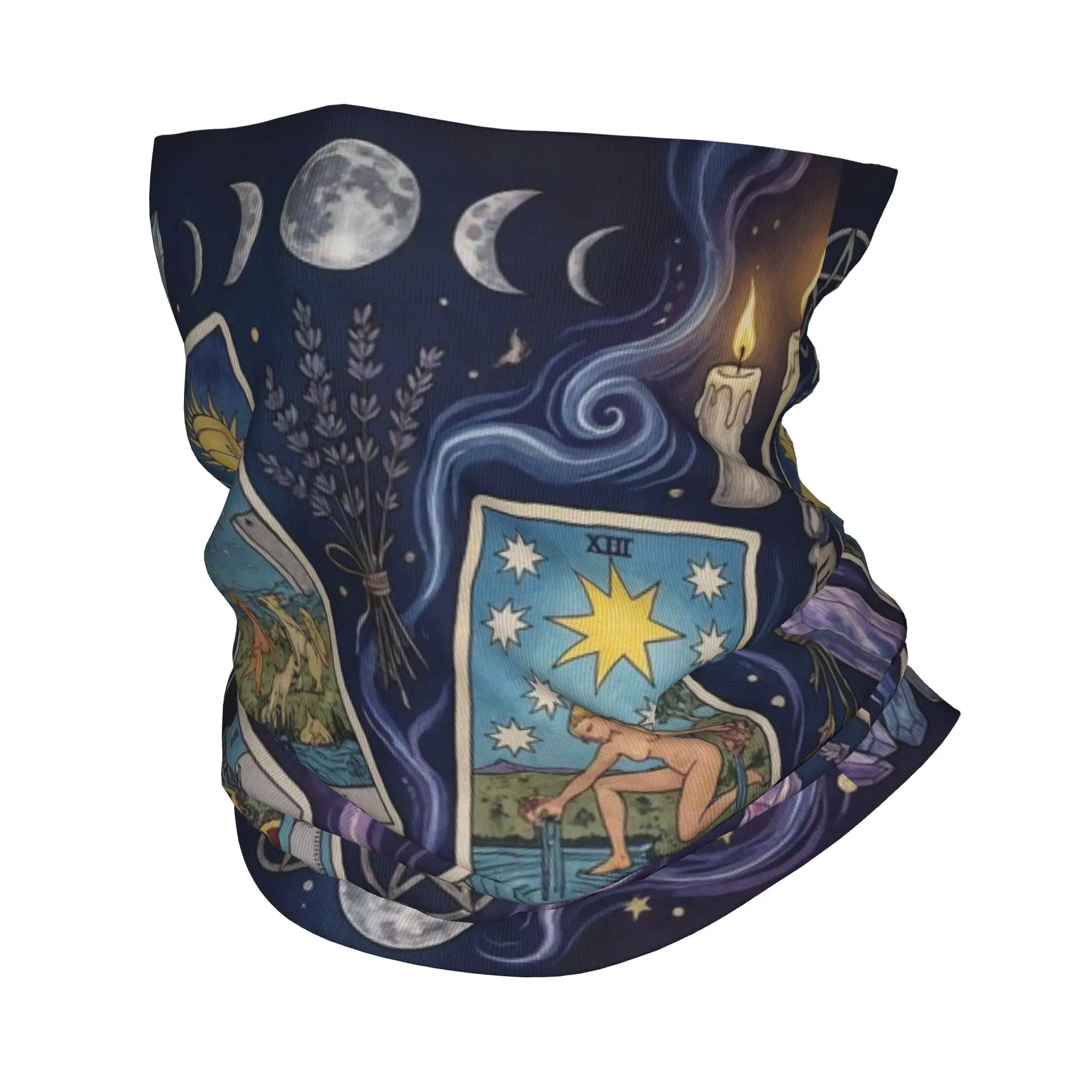 The Sun Tarot Card Patch Print Bandana Neck Cover Printed Face Scarf Warm Face Mask Riding For Men Women Adult