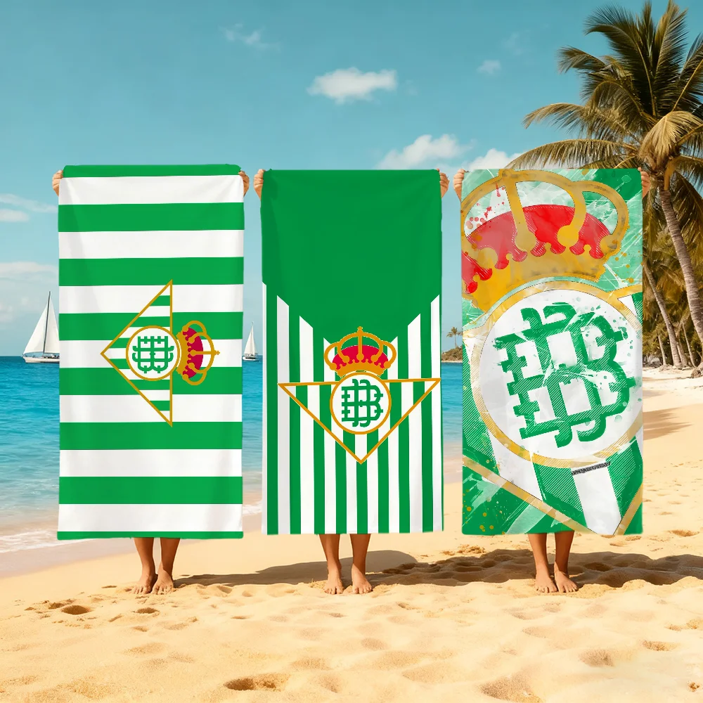 Toalla de playa de secado rápido para el club de fútbol R-Real B-Betis, toallas suaves para piscina, regalo para viajes, gimnasio, ducha, camping, deportes