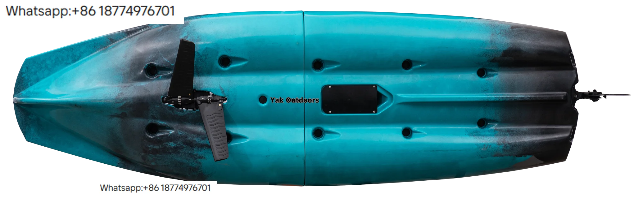 Modular Pedal Drive Ka Waterproof Top Rowing Watercraft for Outdoor Sports Surfing & Fishing Touring Design
