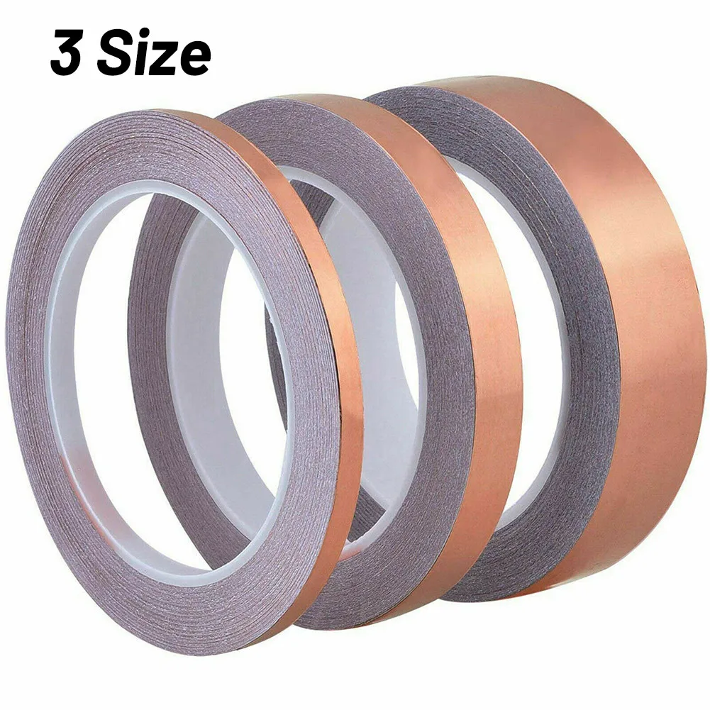 New High Quality Copper Foil Tape Tape Single-sided Slug Tool Conductive Copper Electromagnetic Radiation Foil