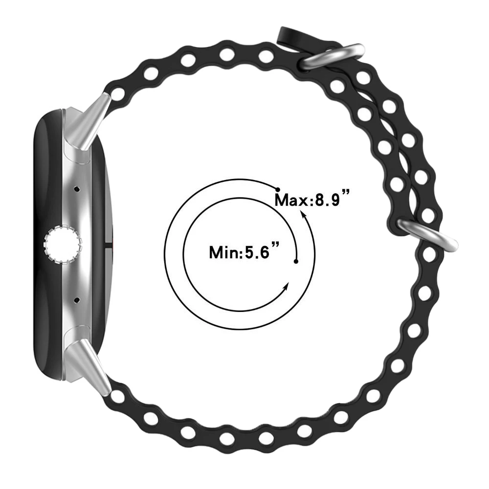 حزام المحيط لساعة جوجل بيكسل ، حزام سيليكون بديل ، سوار رياضي ، اكسسوارات الفرقة