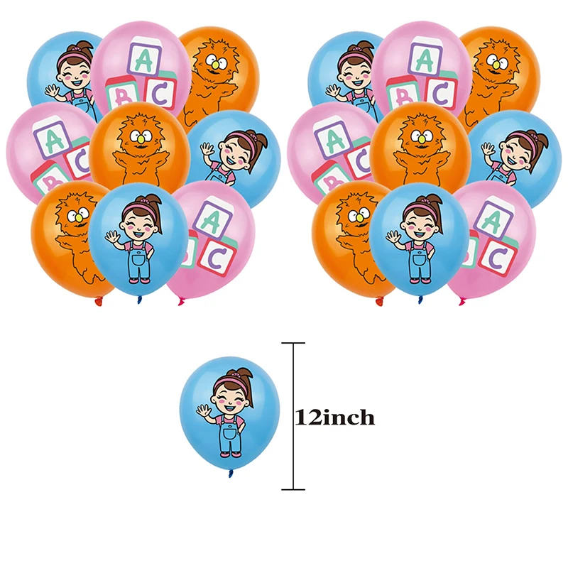 مجموعة أدوات المائدة لتزيين حفلات أعياد الميلاد من Ms Rachel Teacher، بالونات لافتة للمعلم الإنجليزي للأطفال، هدية لحفلات استقبال المولود الجديد