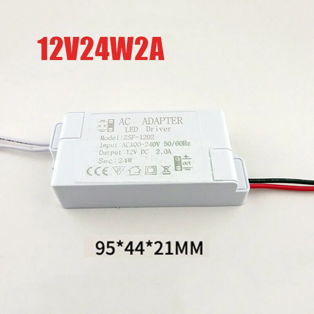 Driver Transformer for LED LED Parts Plastic Strip Light Supply 12V AC To DC Adapters Power Professional Replacement