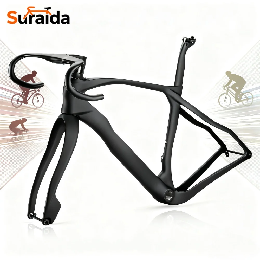 

Suraida New UD T1100 Carbon Gravel Frame 700*45C Full Hidden Cable Gravel Frameset Carbon Road Frame Bike 2026 Custom varnish