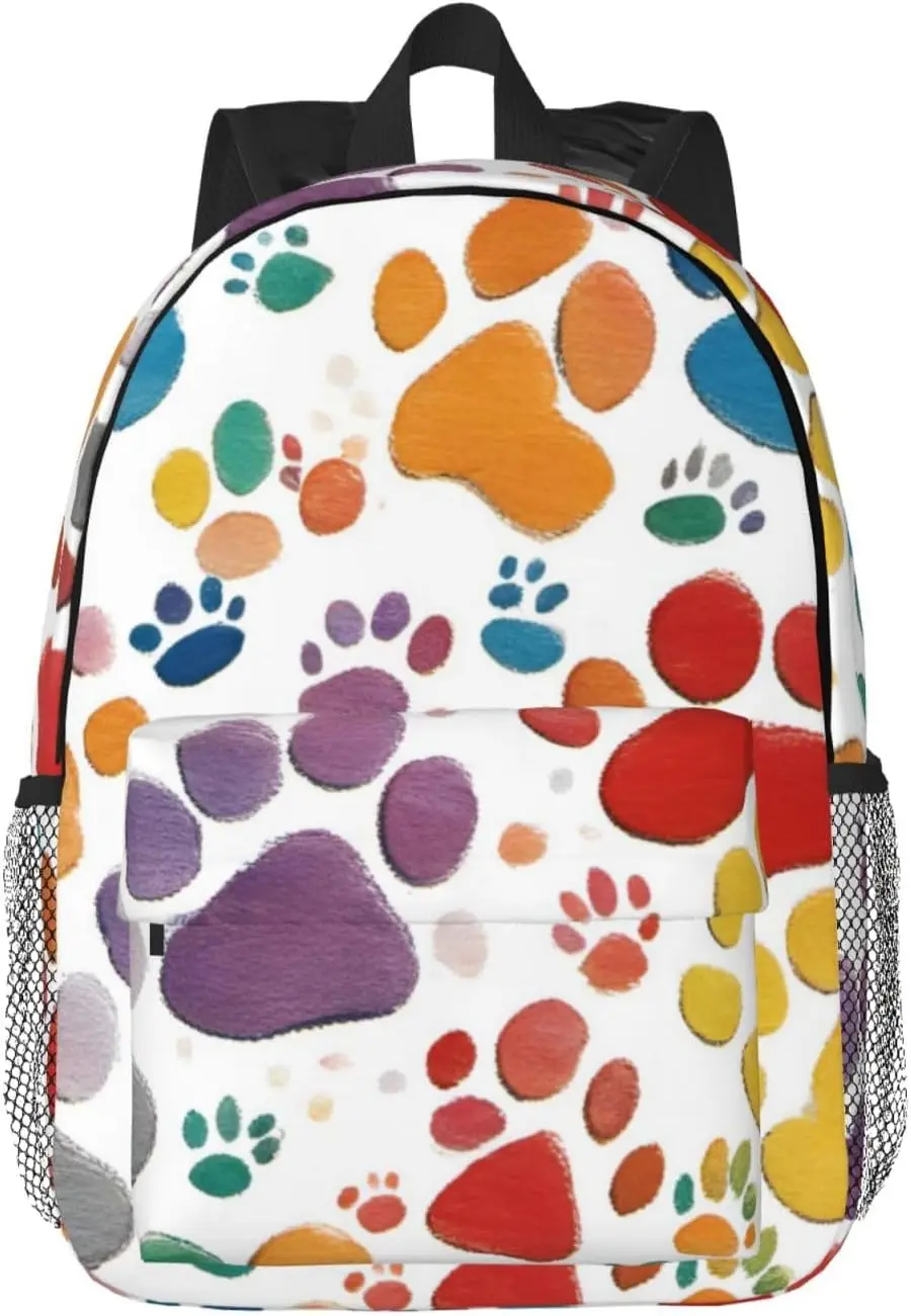 Paw Prints Art 1 Print Adults Backpack Lightweight Backpacks For Hiking Work Laptop Backpack Men Women