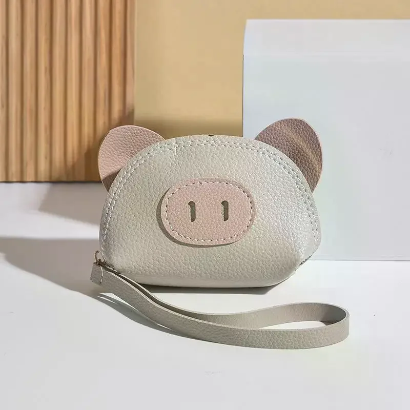 

Pu Leather Cartoon Cute Little Pig Storage Coin Purse Mini Clutch Earphone Bag Gifts