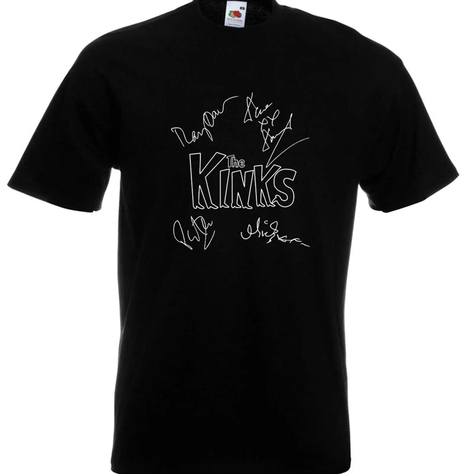 The Kinks Autographed T Shirt Ray Davies Dave vintage Washed streetwear Versatile Top For Everyday Wear Comfortable homme