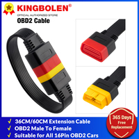 10pcs/lot OBDII 16Pin Extension Cable Vehicle Automobiles OBD2 male to Female Extend Universal OBD Car Diagnostic Cable