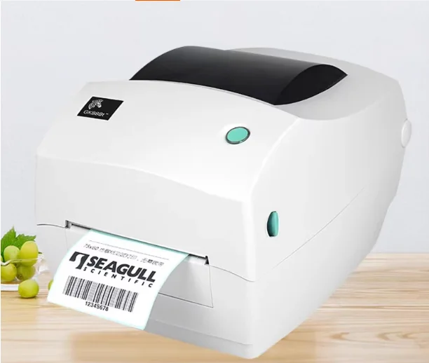 Barcode printer Zebra GK888T heat transfer label machine