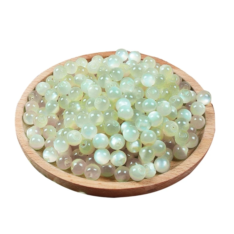 10 Chiếc 10 Mm Sườn Xám Ngọc Trai DIY May Nút Đường Phù Hợp Với Hanfu Nhựa Được