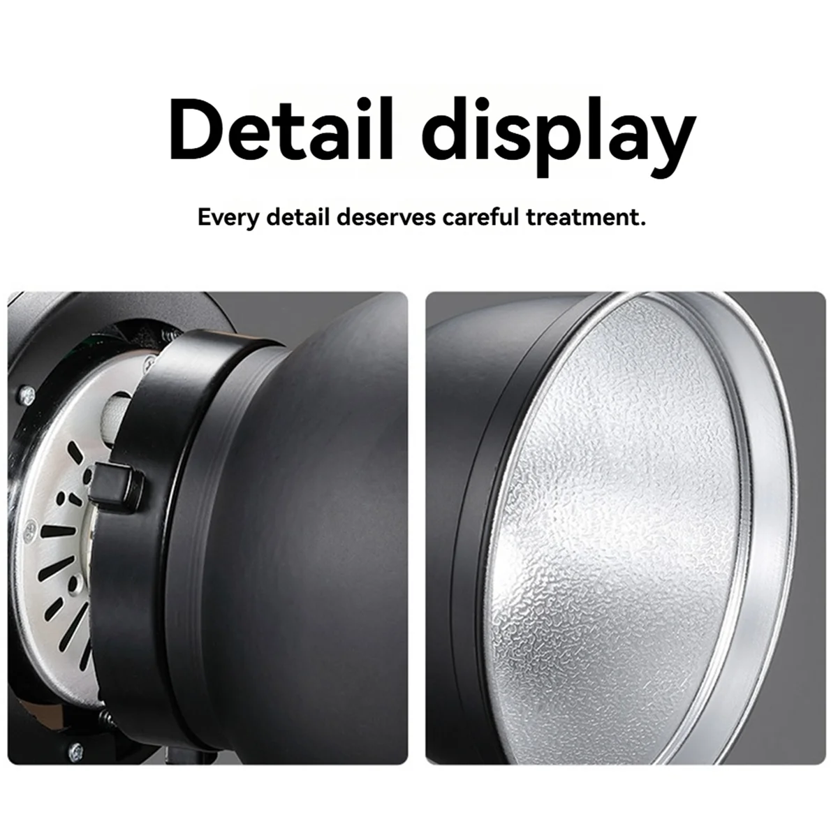 QA88X طبق غطاء مصباح ناشر عاكس قياسي 55 °   زاوية لـ Bowen Mount Studio Strobe Flash Light Speedlites