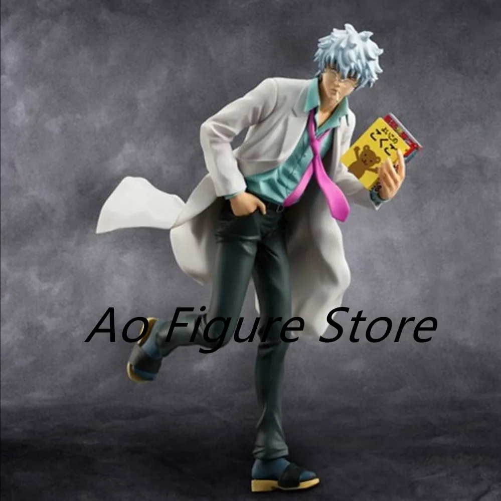 Anime Gintama Silver Soul Gin Tama Sakata Gintoki teacher version Figure toy Christmas Gift 22cm