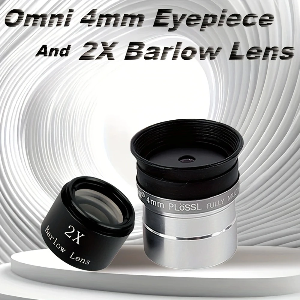

Celestron Omni 4mm eyepiece and 2X Barlow Lens 1.25 Inch Suit for Astronomical Telescope Parts Telestron High Power HD Eyepiece