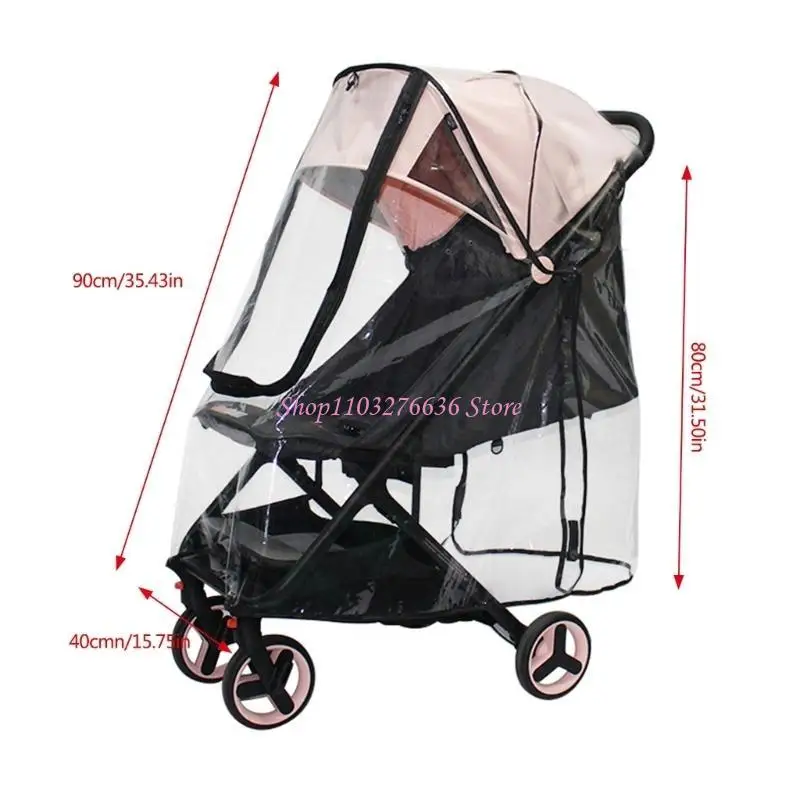 R6FD Ganzjahres-Kinderwagen-Regenhülle, EVA-Kinderwagendach, faltbarer Wagenschutz – Detail 6