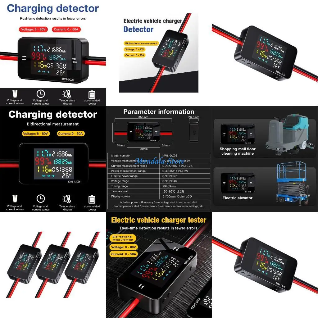 

U2JC Advanced Bidirectional Meter Electrical Tester for Solar Systems Power Supplies