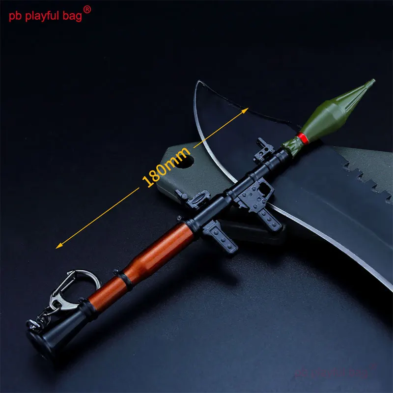 18 centimetri RPG7 Lanciarazzi action figure Mini Attrezzatura In Metallo Modello CS Accessori Giocattolo Giocattoli Per Ragazzi Ornamento Decorativo Regalo HG278