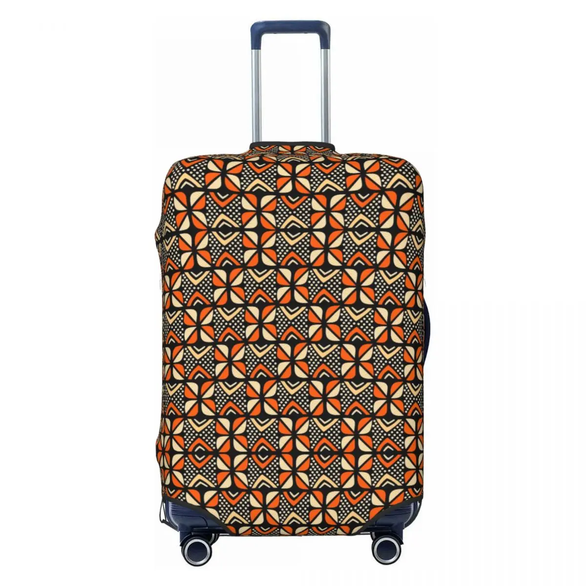 

Traditional African Ethnic Tribal Ankara Geometric Art Travel Luggage Cover Washable Suitcase Cover Protector Fit 18-32 Inch