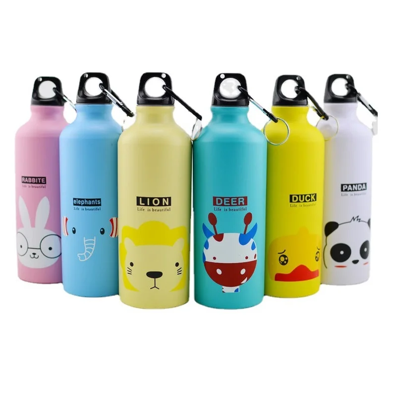 500ml Stainless Steel Sports Bottle Portable Gift Cup Animal Creative Cartoon Cup