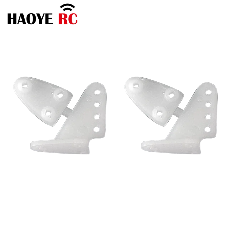 10 Pcs Haoye Nylon Pin Horn/ Zip Horns Without Screws 3 Hole/4 Hole RC Airplanes Parts Electric Planes Foam  Model Accessories