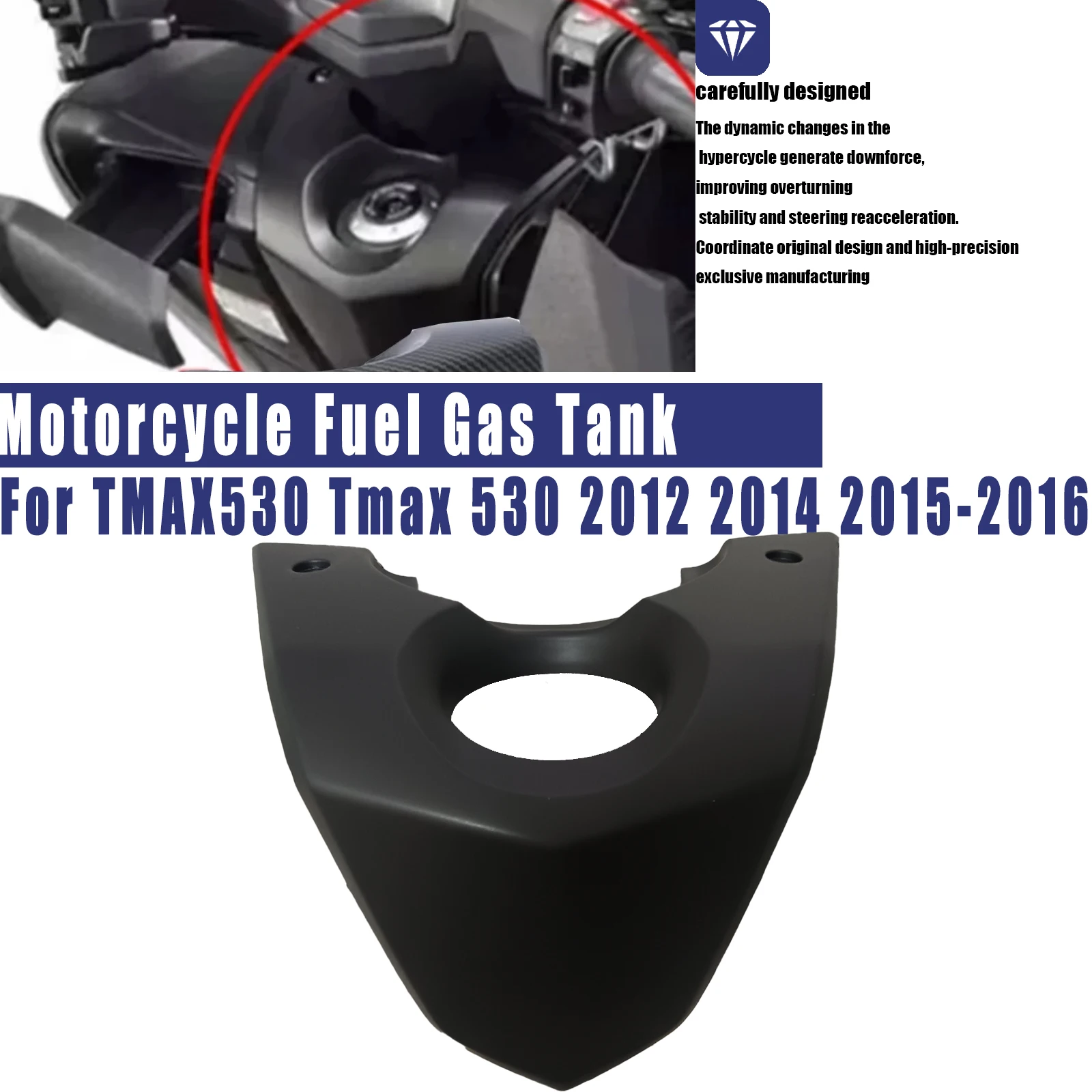 Motorcycle Fuel Gas Tank Key Lock Cover Fairing For Yamaha TMAX530 Tmax 530 2012 2014 2015-2016 ABS Plastic Body Kit