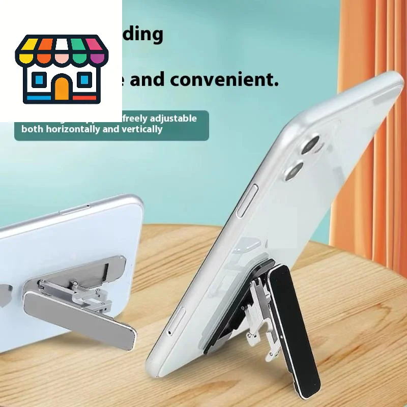

1/3PCS Mini Invisible Foldable Mobile Phone Stand Aluminum Alloy Desktop Mount Material Holder Adjustable Angle For Cellphone