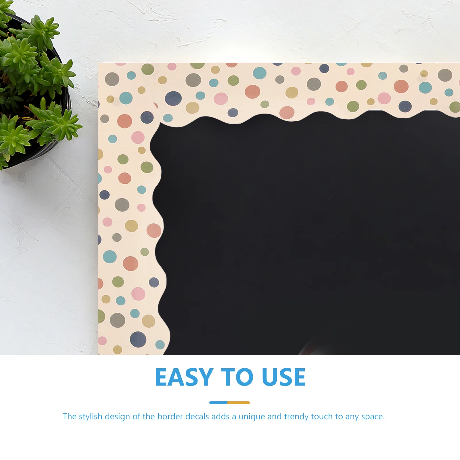 

5 Rolls Waterproof Bulletin Board Borders Self-Adhesive Paper Stickers Classroom Decoration Trim Bulletin Board Decor Classroom