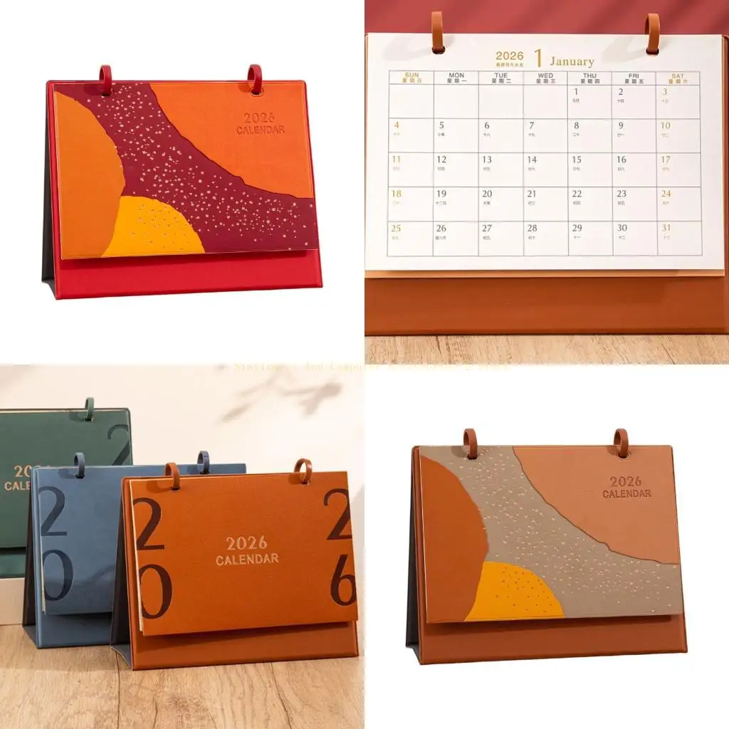 

Ежемесячный настольный календарь на 2026 год, ежедневник, домашний офис, декор для стола, органайзеры