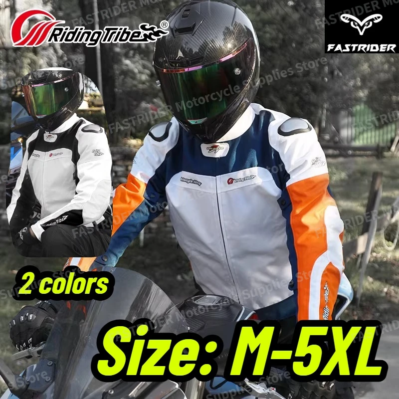 

Men's Motorcycle Jacket 4 Season Waterproof Breathable Motocross Racing Suit with Protective Gear Riding