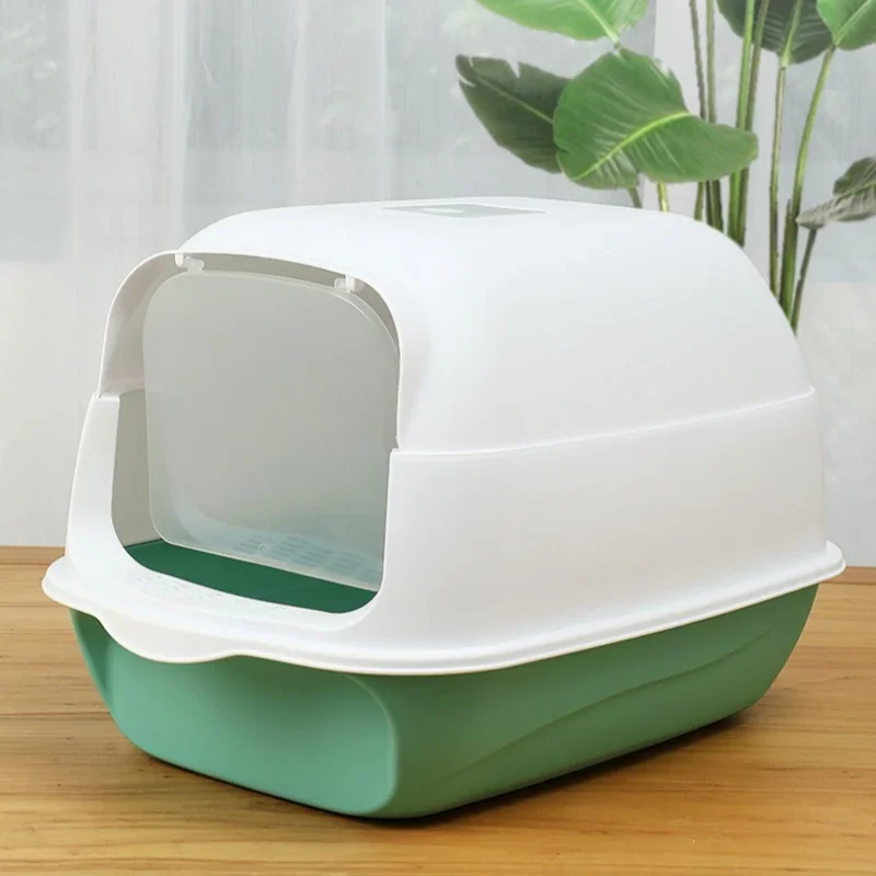 Large Capacity Cat Litter Box Pet Sandbox for Cat Anti-Splash Cats Toilet Kitty Sandbox Kitten Tray Bedpan Cleaning Cat Supplies