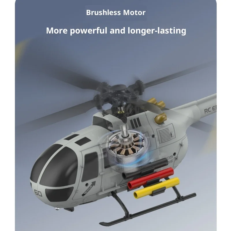 

Радиоуправляемый вертолет ERA C186S с дистанционным управлением, шестиканальная имитация, бесщеточная модель вертолета BO-105, игрушка для позиционирования оптического потока