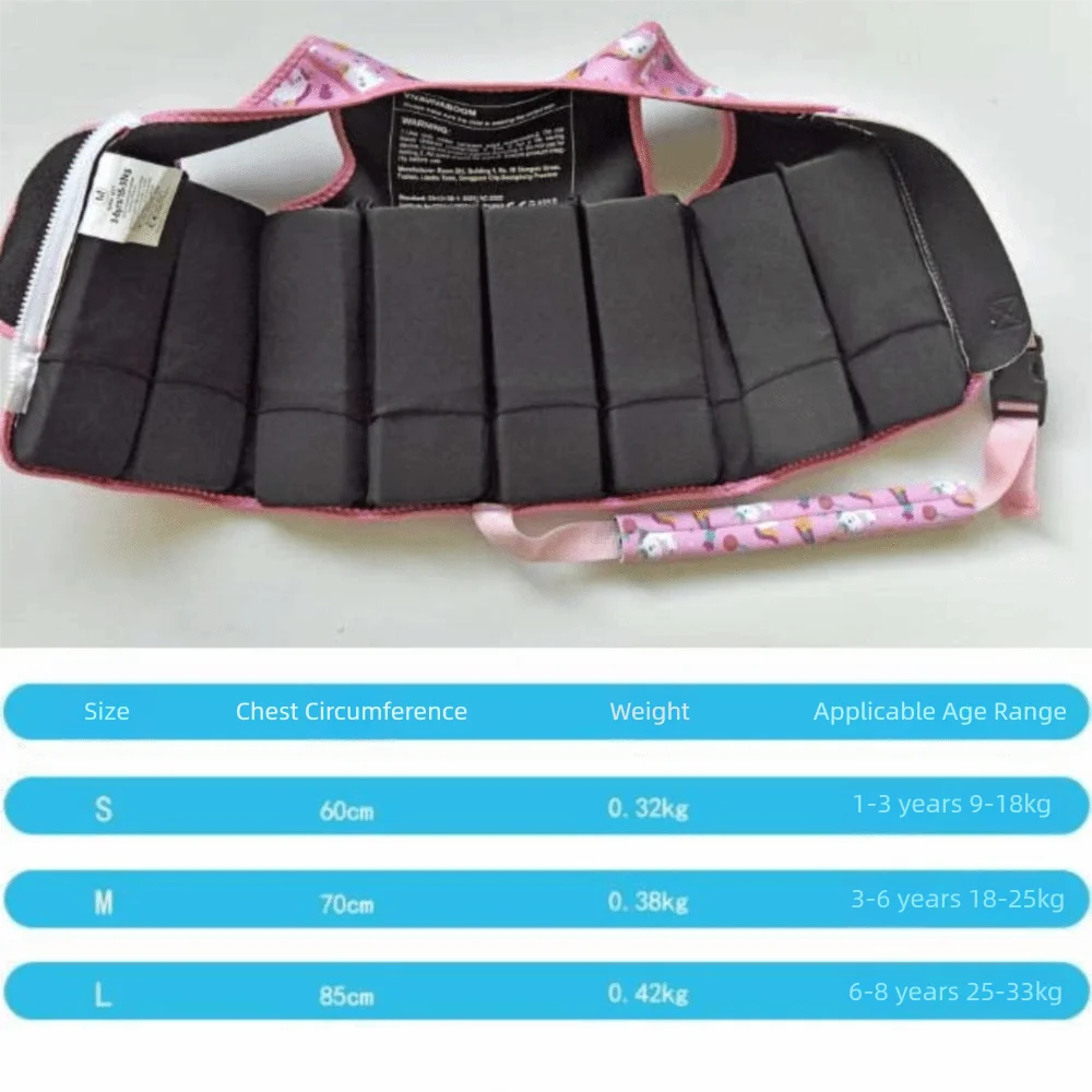 

Not Falling Off Child Buoyancy Vest Anti Rollover Stable Baby Swimming Jackets Cartoon Adjustable Floating Vest Water Play