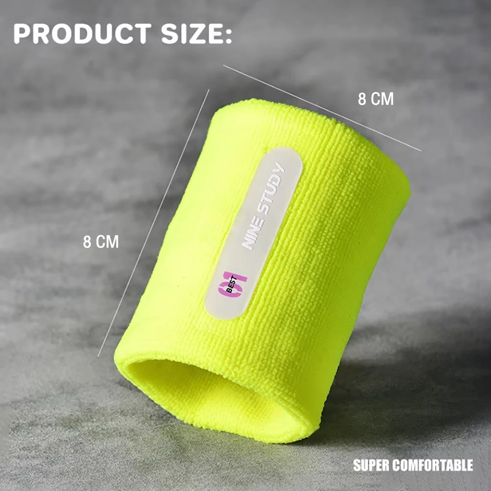 Sweat absorption wristbands Wrist Guards Gym Sports Bodybuilding Fitness Running Basketball Wrist Bracers Breathable Cotton【1PC】