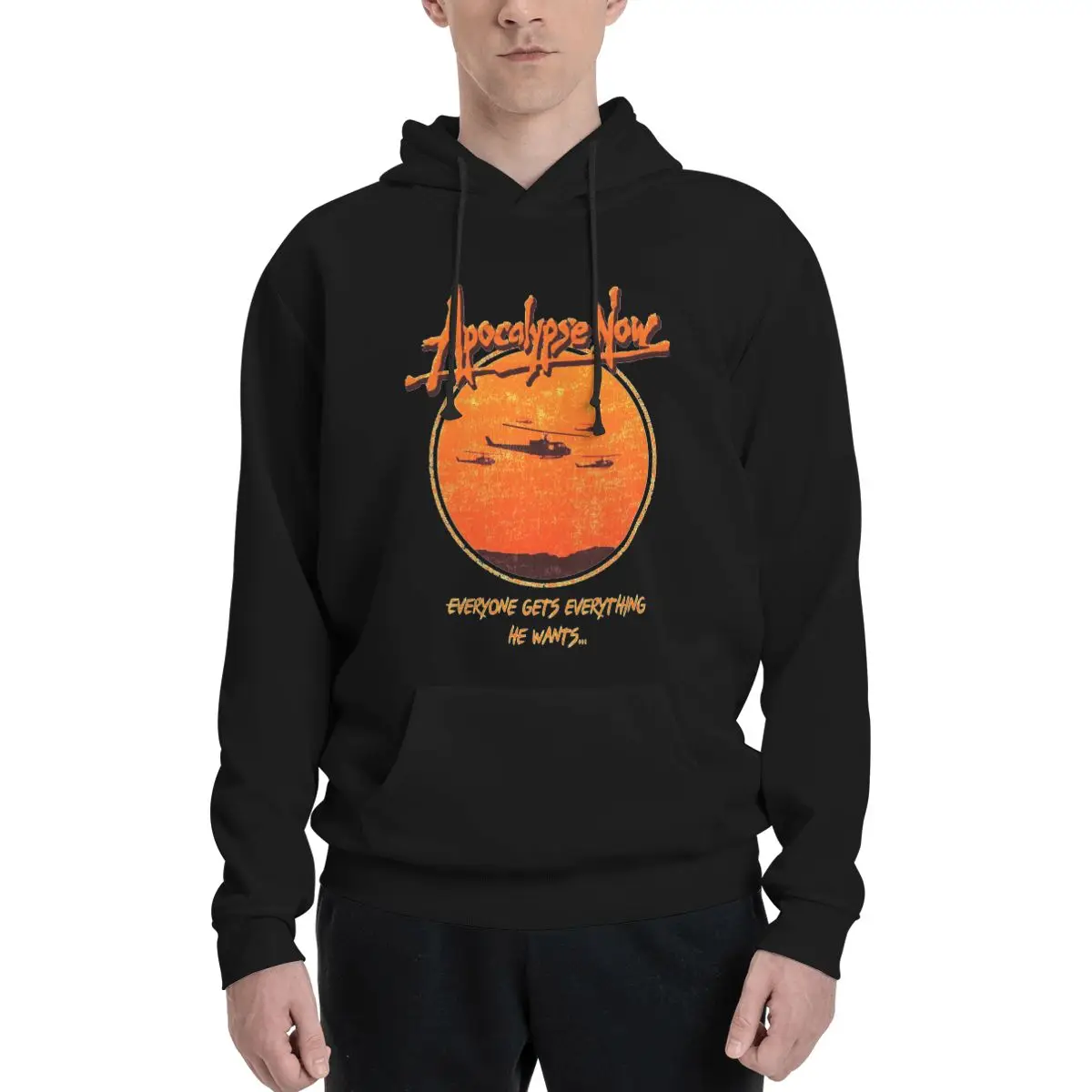 Apocalypse Now Retro Film Hoodie For Men Women Sweatshirt Graphic Print Kanga Pocket Hoodies Stylish Hoodie Long Sleeve Shirts