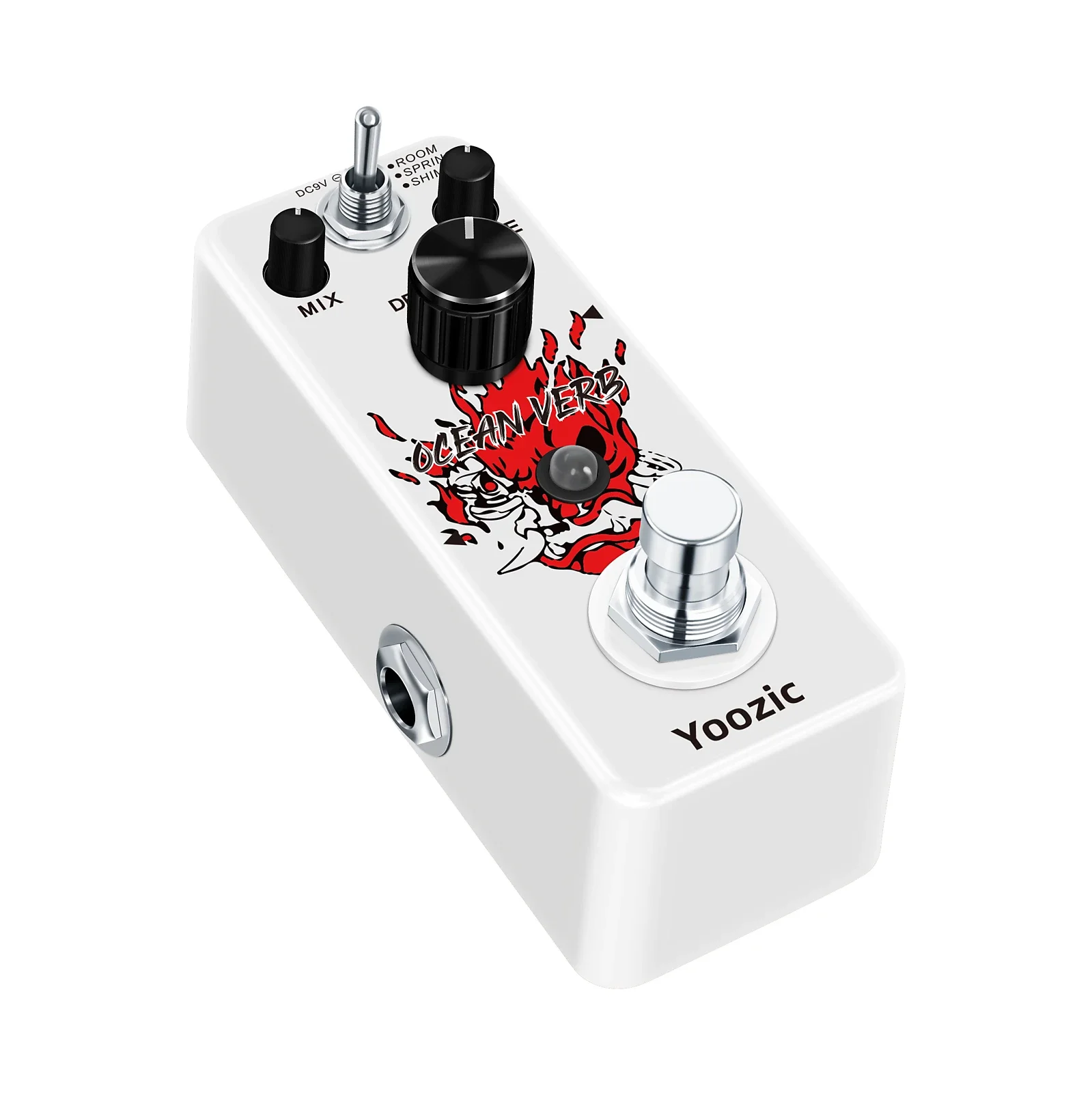 Yoozic Guitar Digital Pedal Reverb Effect Ocean Verb pedal 3 Modes Room Spring Shimmer For Electric Guitar Bass True Bypass