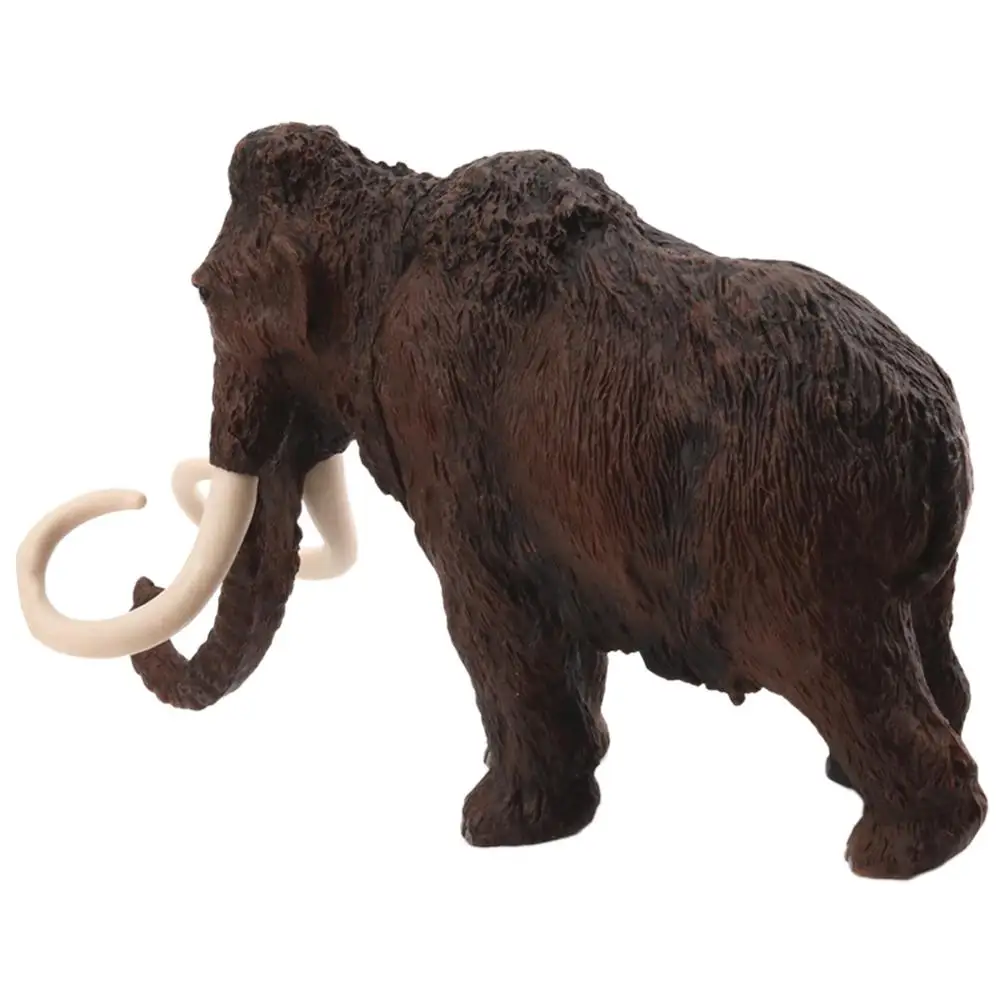 1pc Simulation Mammoth Model Solid Static Animal Model Elephant Toy Desktop Decoration Craft