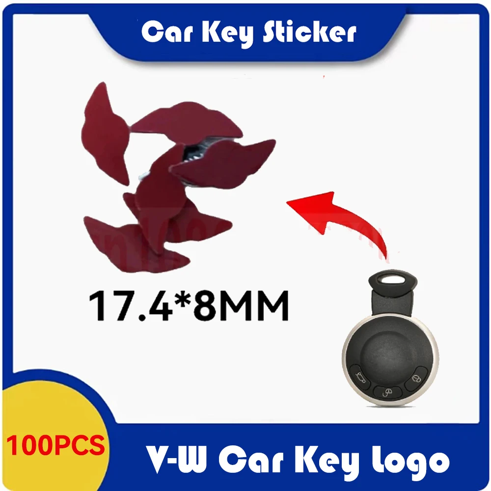 100pcs/Lot 17.4x8mm A+++ Car Key Sticker Emblem Logo For BMW Mini Cooper r56 year jcw R56 Smart Remote Control Replacement