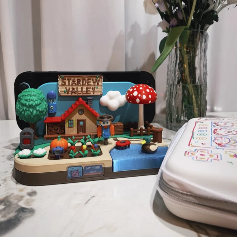 Switch Dock Stardew Valley Farm Theme Decorative Charging Stand Gaming Console Holder For Switch Oled And Regular Models view 2